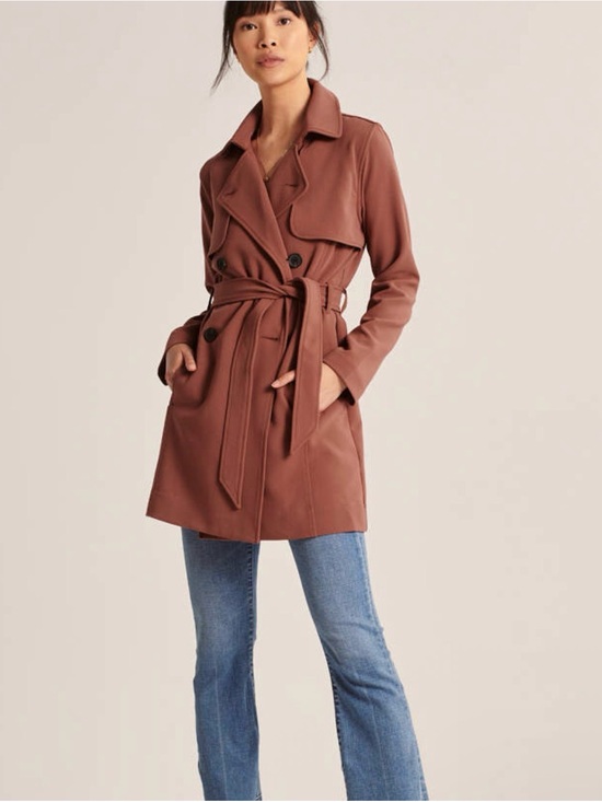 Abercrombie & Fitch Jackets & Blazers - Abercrombie & Fitch Drapey Trench Coat